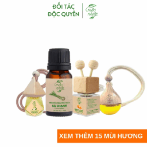 [TRỢ GIÁ] Tinh dầu Mộc Nhiên nguyên chất có kiểm định nhiều mùi 10ml: Tinh dầu Sả Chanh, Bạc Hà, Tràm .