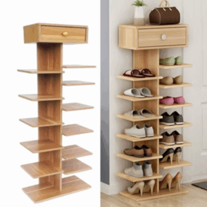 Kệ Giày Gỗ Hình Cây Đa Tầng 7 Tầng Giúp Căn Phòng Gọn Gàng Ngăn Nắp .